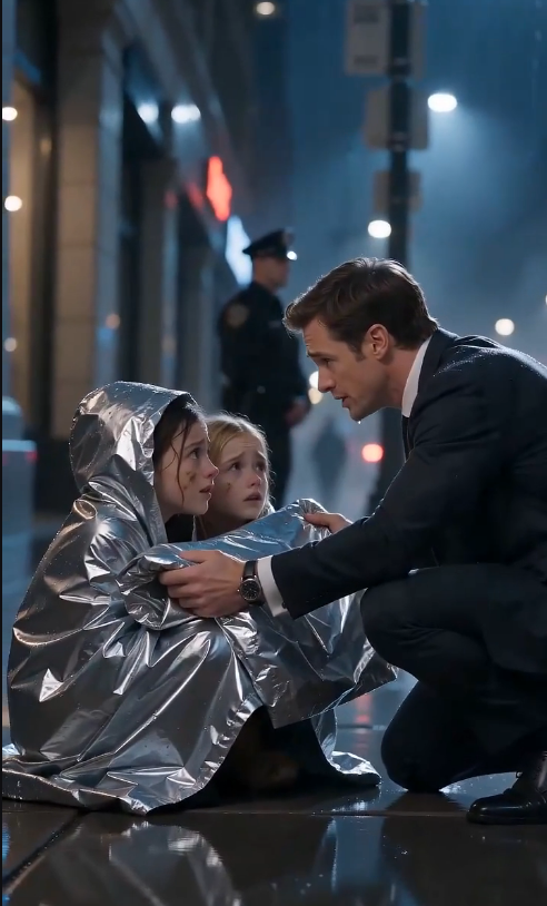 A billionaire rescued three crying girls on a cold night — years later, their choice brought him to tears...