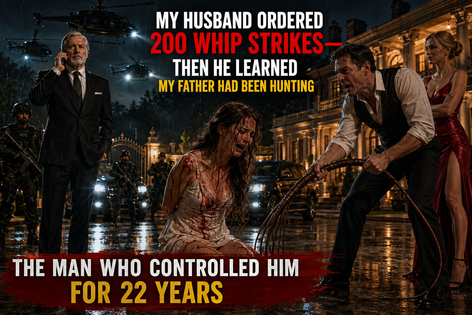 🔥 My Husband Ordered 200 Whip Strikes—Then He Learned My Father Had Been Hunting the Man Who Controlled Him for 22 Years