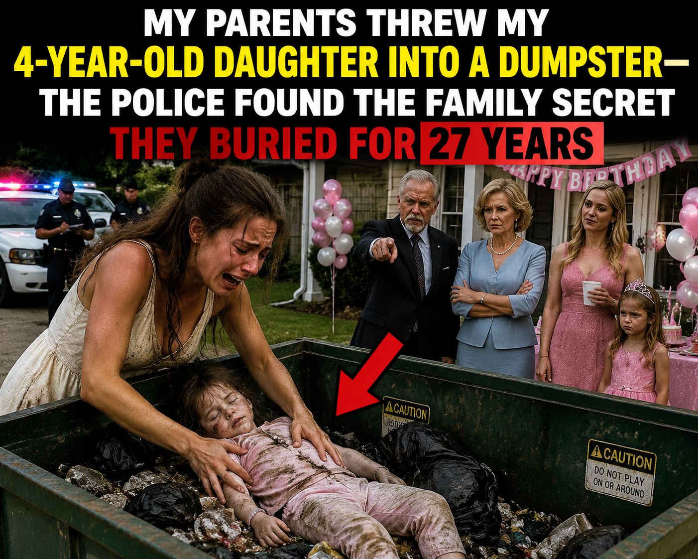 🥇 My Parents Threw My 4-Year-Old Daughter Into a Dumpster—The Police Found the Family Secret They Buried for 27 Years