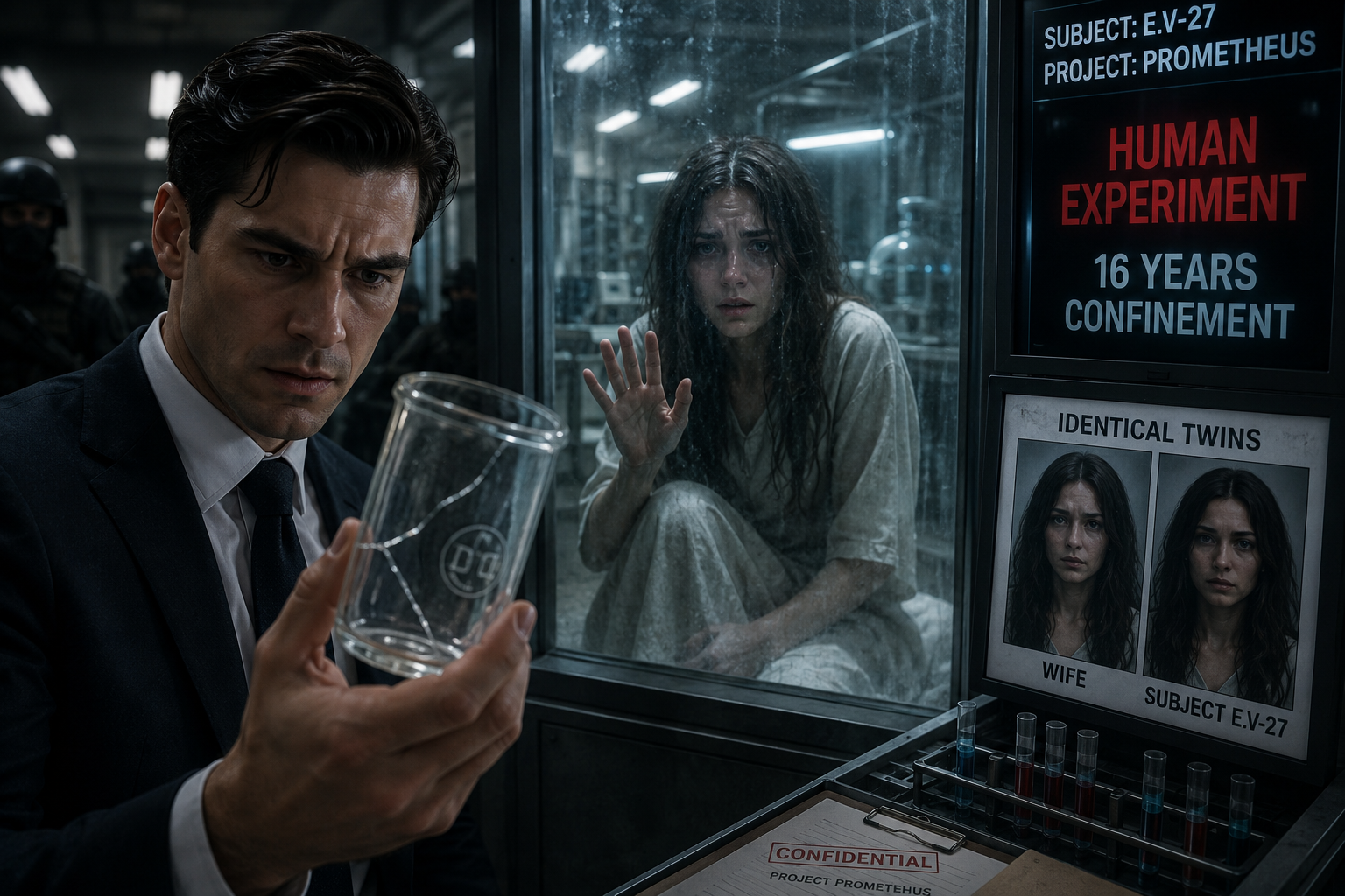 🔥 Daniel Quietly Secured the Glass—Then Discovered His Wife's Twin Sister Had Been Trapped in a Secret Experiment for 16 Years