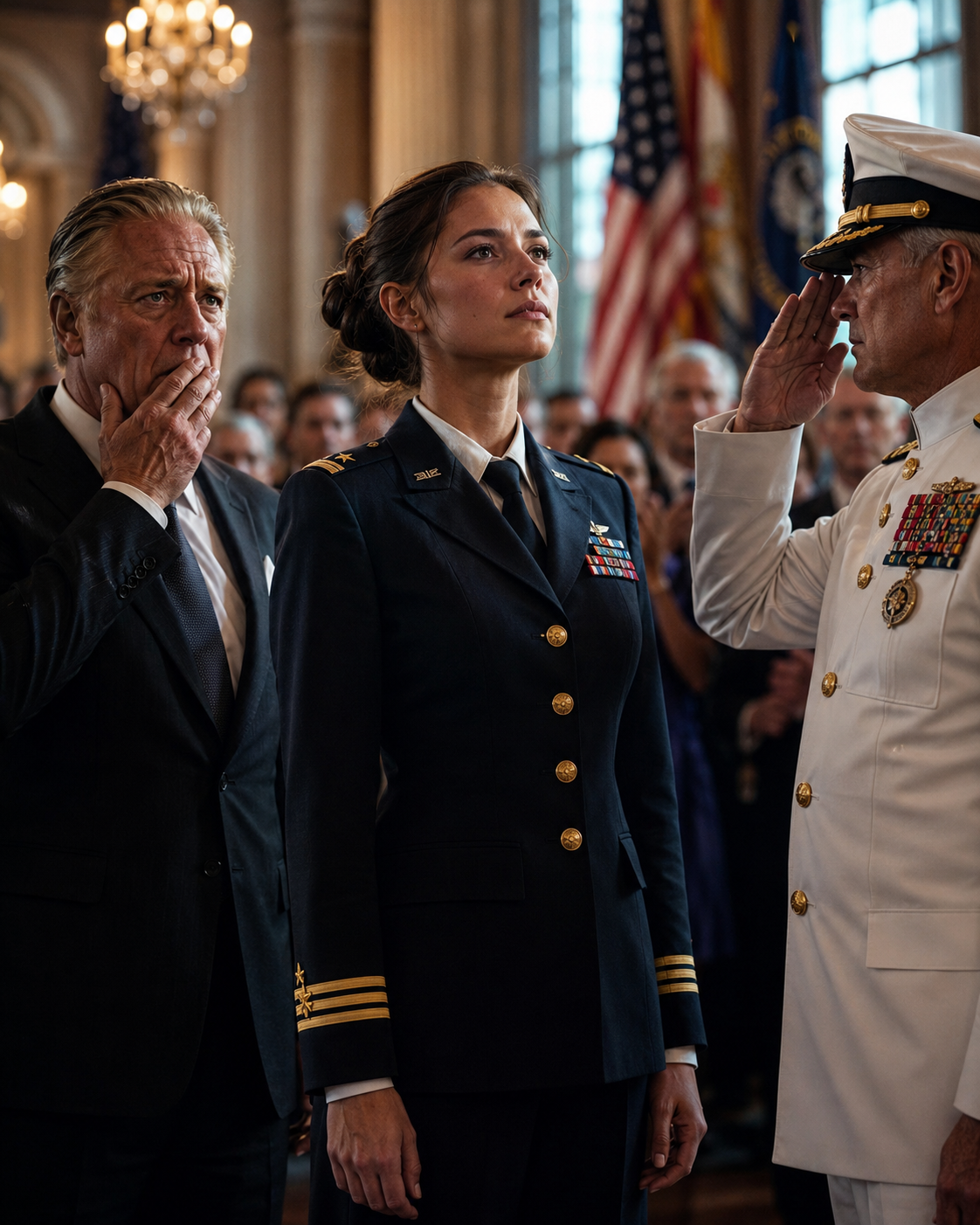 🔥 My Father Called Me a Disgrace… Until an Admiral Saluted the Daughter He Tried to Erase