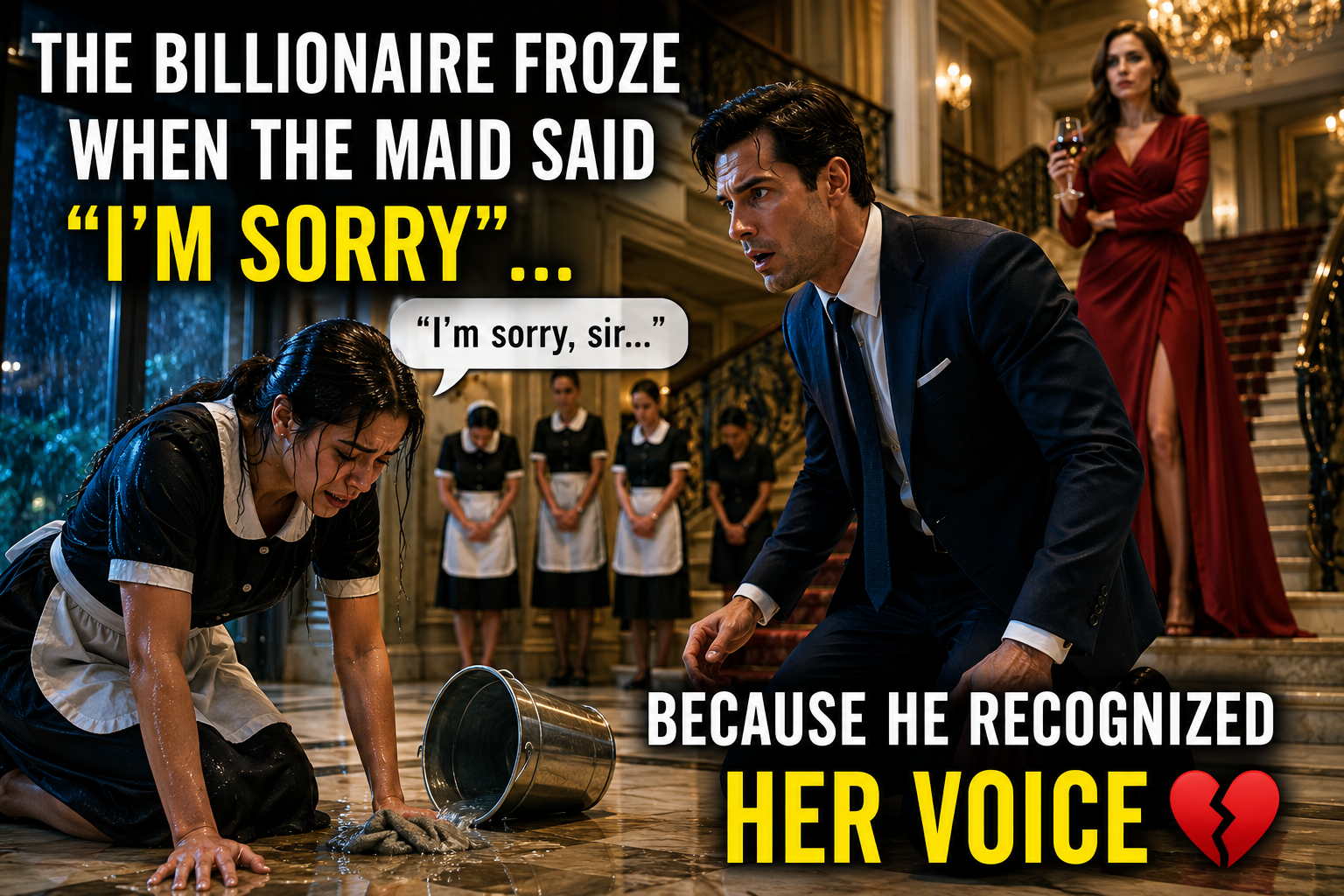 The Billionaire Froze When the Maid Said "I'm Sorry"... Because He Recognized Her Voice