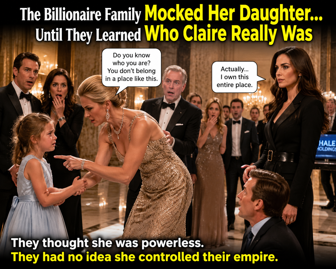 The Billionaire Family Mocked Her Daughter… Until They Learned Who Claire Really Was