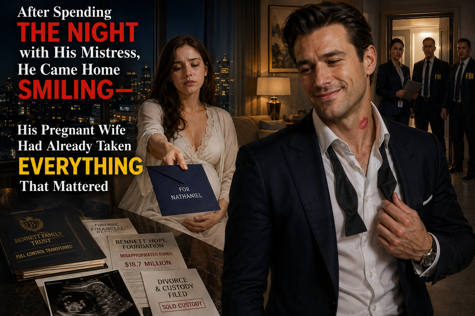After Spending the Night with His Mistress, He Came Home Smiling—His Pregnant Wife Had Already Taken Everything That Mattered
