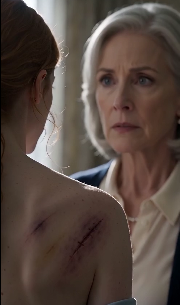 My daughter came home for what was supposed to be a quiet visit. The moment I saw the bruises covering her back, I stopped being only her mother. "Sweetheart..." I whispered,