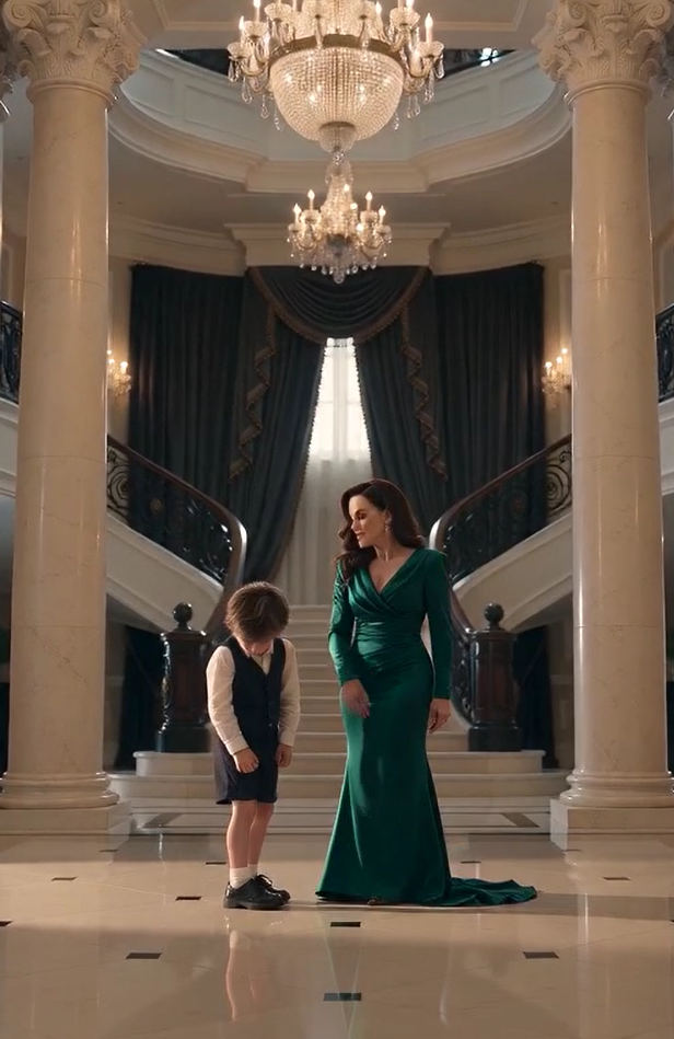 She Called Him "Nothing"... Seconds Later, His Real Father Walked Through the Mansion Doors