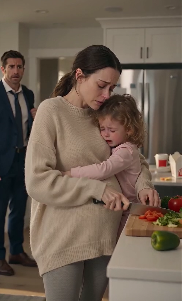I Came Home to Find My Pregnant Wife Crying, My Sick Daughter Burning with Fever, and My Mom Watching TV… Thirty Minutes Later, I Threw Her Out