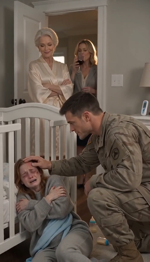 After eight months deployed overseas, I unlocked my front door expecting peace. Instead, I heard my newborn son crying so weakly it barely sounded human.