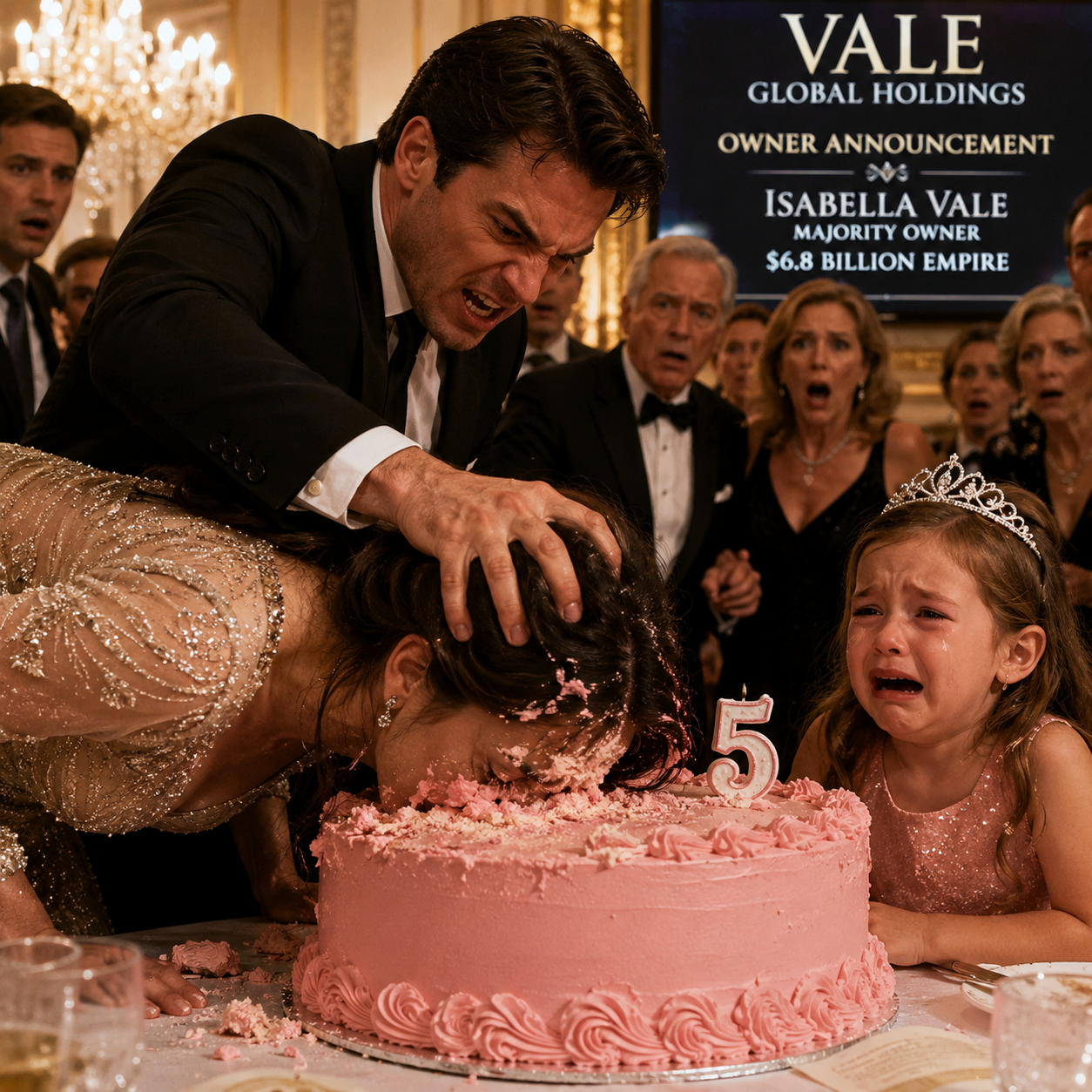 My Husband Shoved My Face Into Our Daughter’s Birthday Cake—Then He Discovered I Was the Missing Heiress to a $6.8 Billion Fortune
