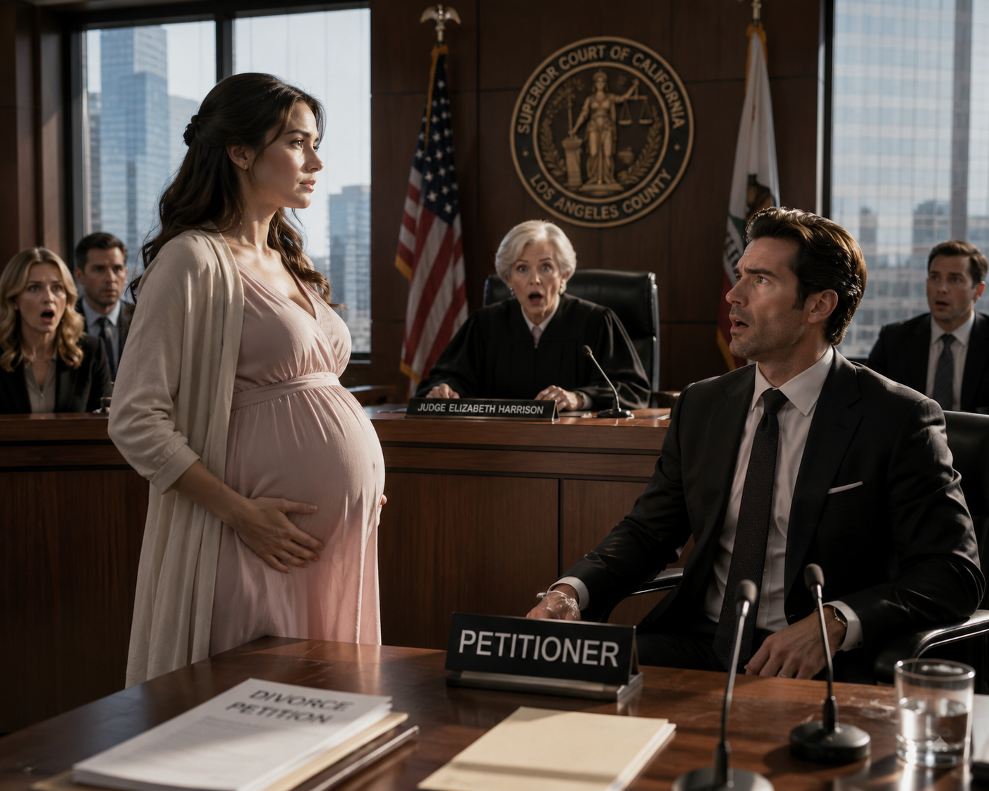 Just Watch Me.” Eight Months Pregnant, I Walked Into Divorce Court—Then the Judge Recognized Me and My CEO Husband’s Perfect Lie Collapsed