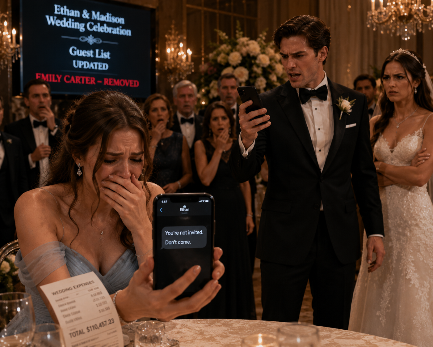 After I spent more than $110,000 funding my brother’s dream wedding, he removed me from the guest list in front of twenty relatives with one vicious text