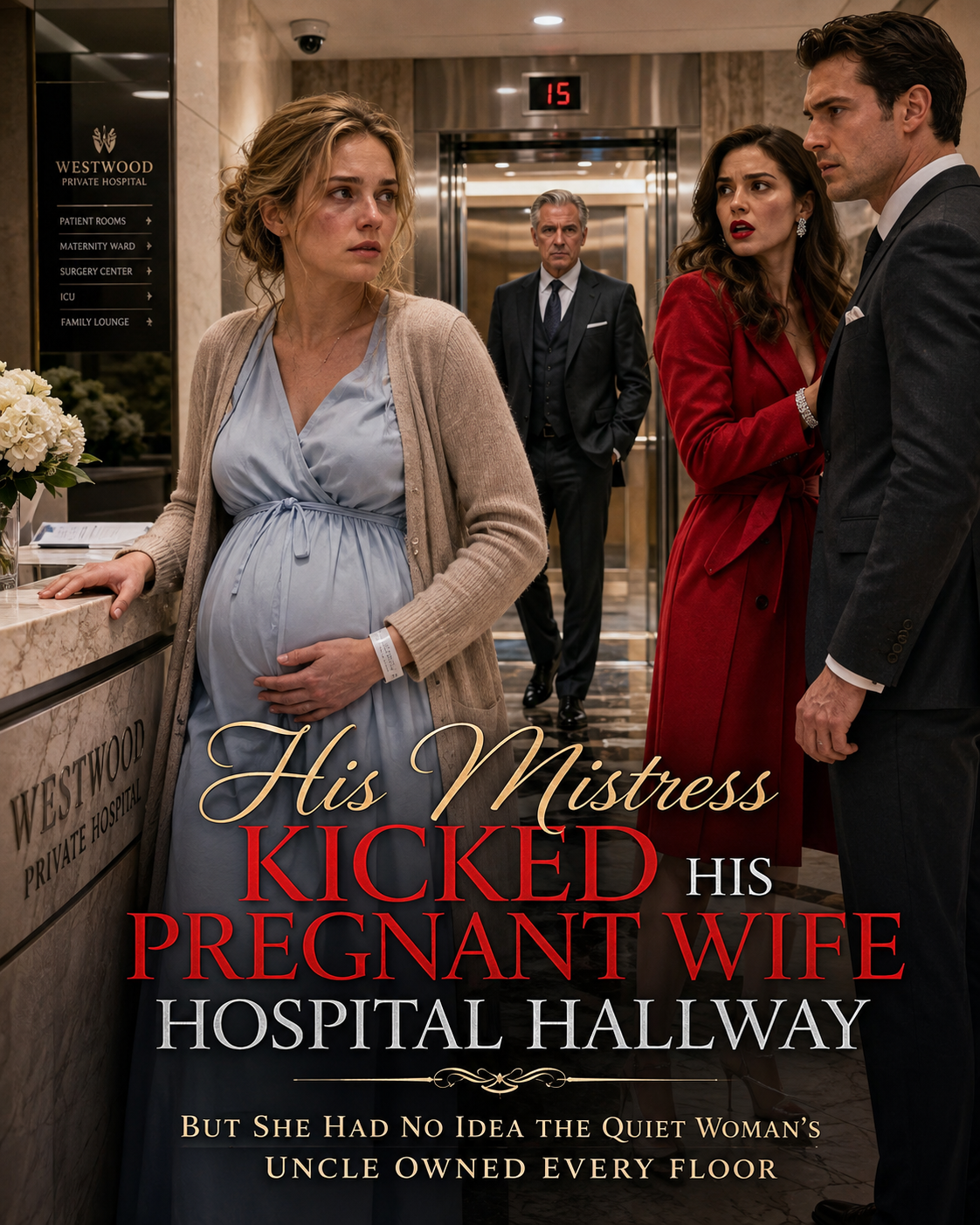 His Mistress Kicked His Pregnant Wife in a Hospital Hallway—But She Had No Idea the Quiet Woman’s Uncle Owned Every Floor