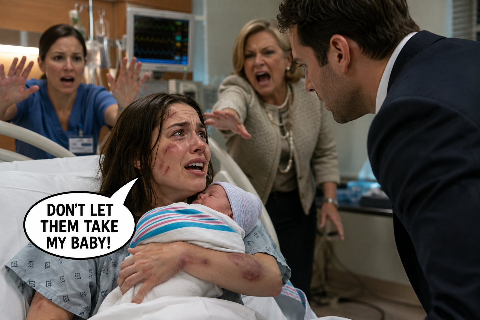 “Don’t Let Them Take My Baby”—Then Her Husband Saw the Bruises