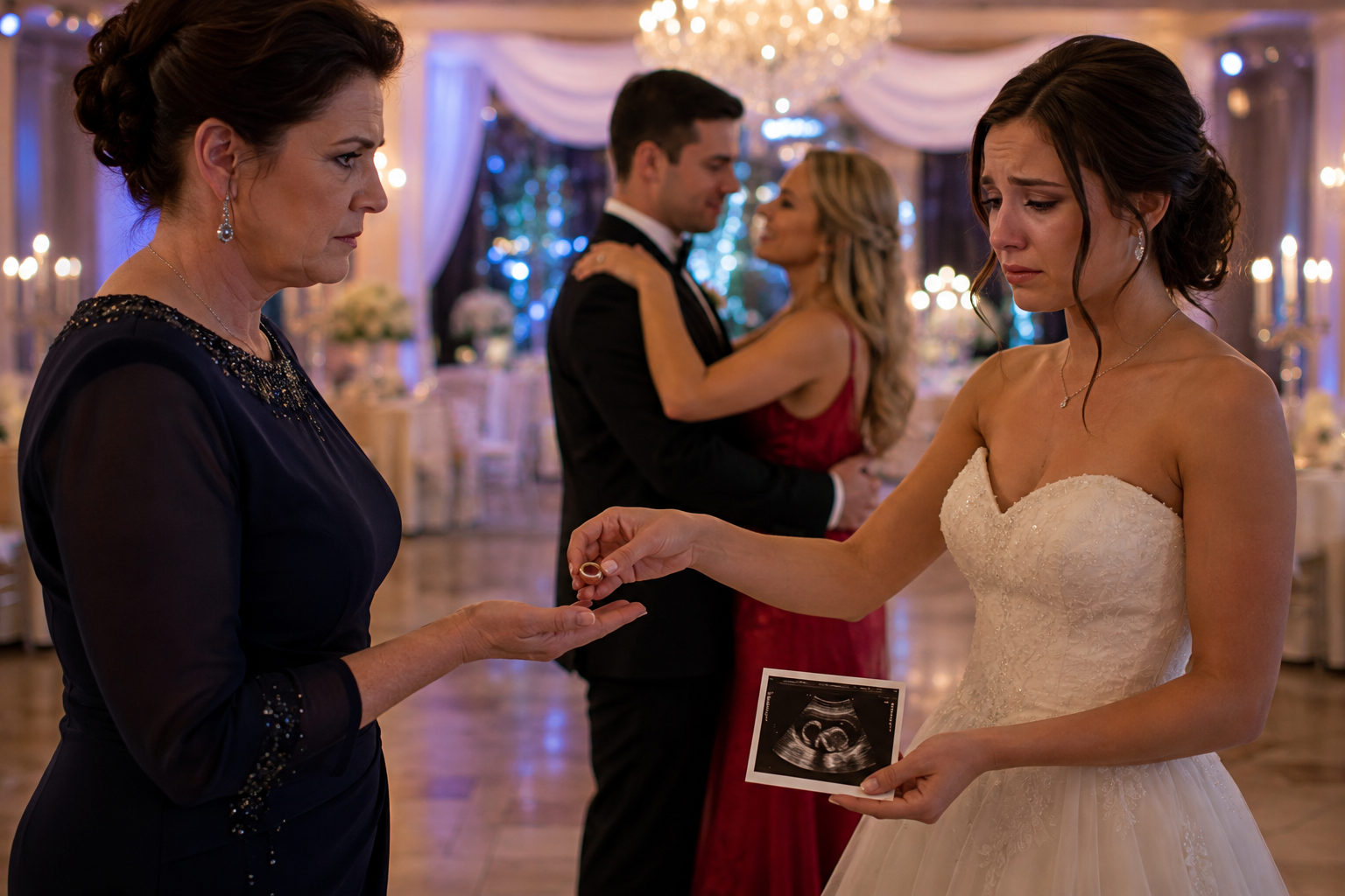 # She Handed His Mother Her Wedding Ring While He Danced With Another Woman—Then He Discovered the Ultrasound She Never Got to Show Him
