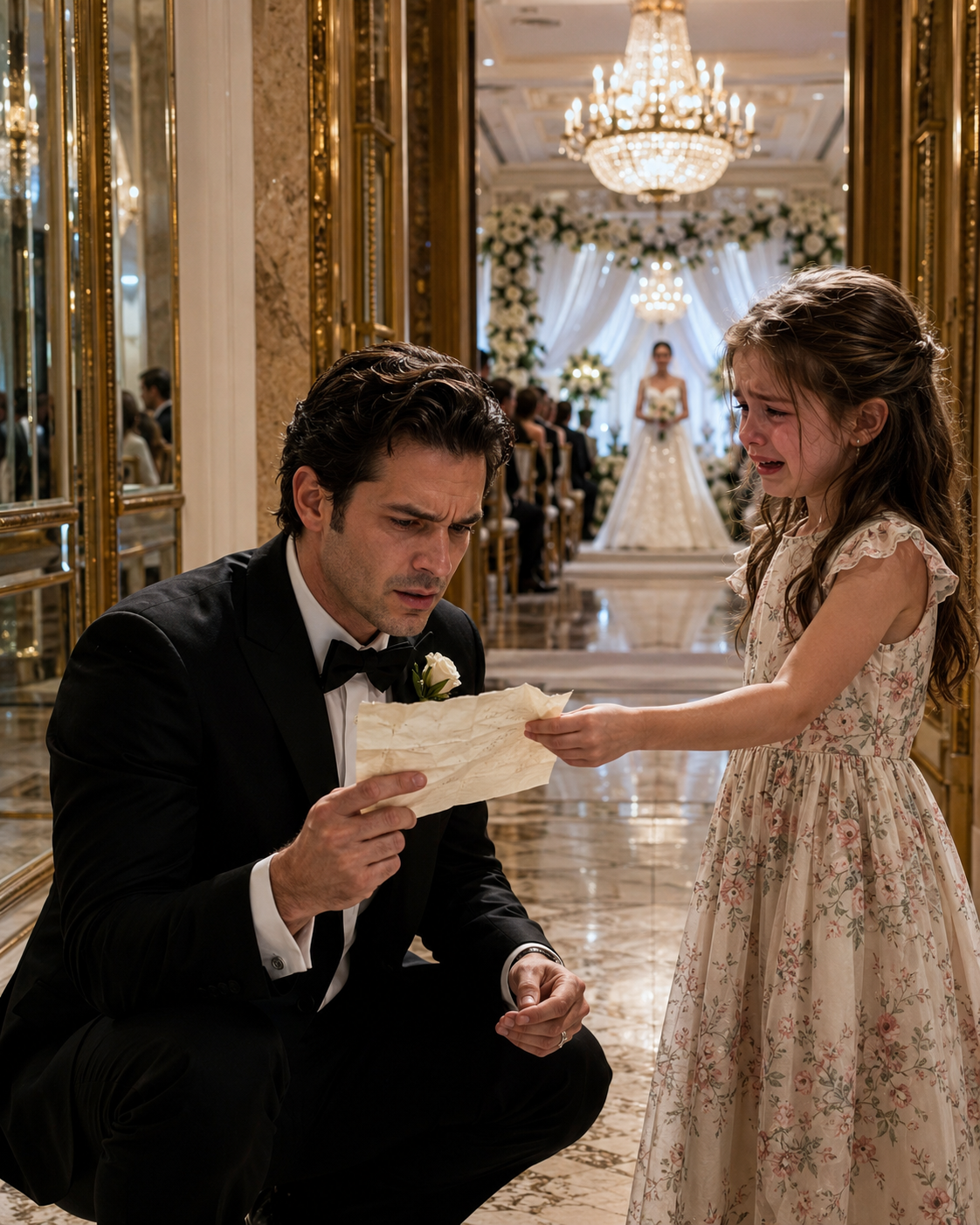 His Little Girl Was Crying—What She Revealed Ended the Wedding
