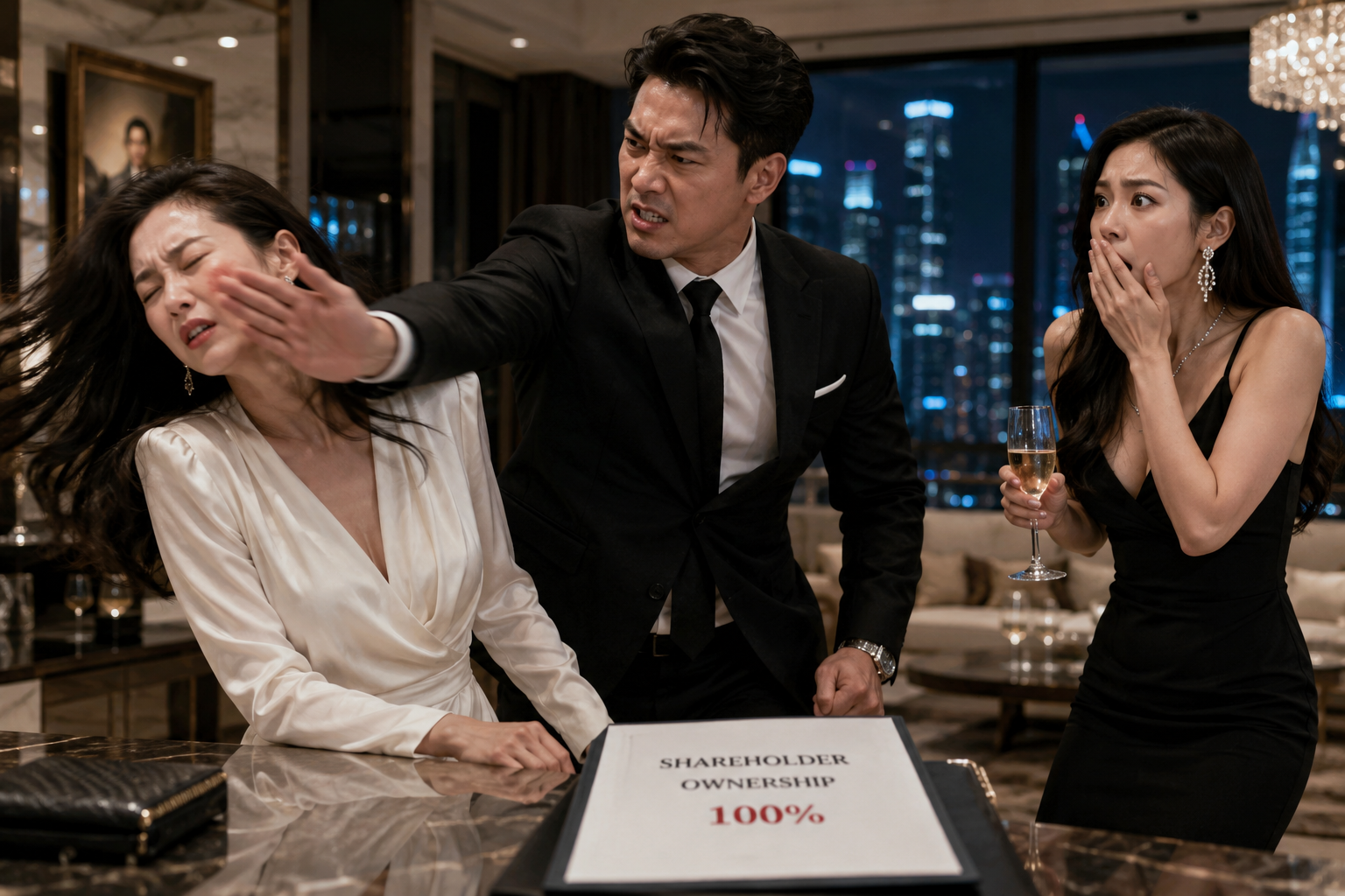 My Husband Slapped Me in Front of His Mistress—Then One Sentence About His Shares Brought Him to His Knees