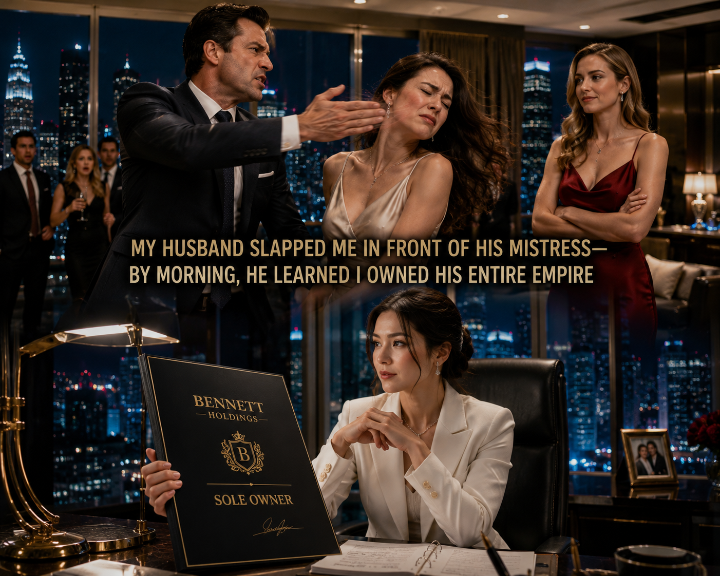 MY HUSBAND SLAPPED ME IN FRONT OF HIS MISTRESS—BY MORNING, HE LEARNED I OWNED HIS ENTIRE EMPIRE
