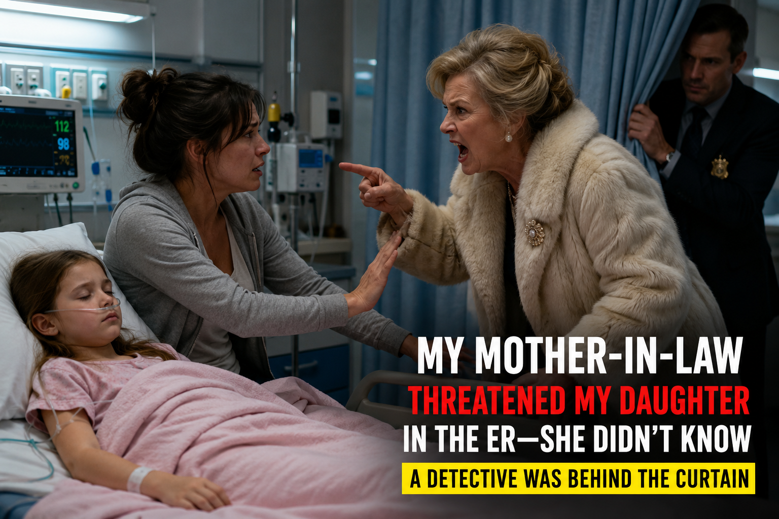 My Mother-in-Law Threatened My Daughter in the ER—She Didn’t Know a Detective Was Behind the Curtain