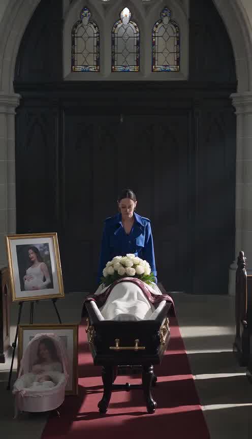 I STOOD BESIDE MY SISTER’S COFFIN WHEN HER HUSBAND ARRIVED WITH HIS MISTRESS—THEN I SHOWED HIM MY BADGE