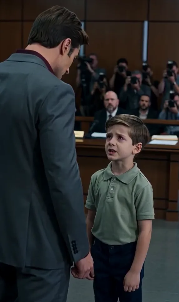 The 8-Year-Old Boy Refused His Millionaire Father in Court—Then Pointed to the Janitor and Revealed a Secret That Changed Everything