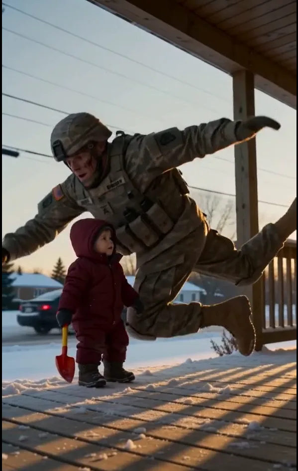 MY BROTHER WAS DEAD… UNTIL HE SAVED MY DAUGHTER IN THE SNOW “GET AWAY FROM MY DAUGHTER!” I SCREAMED—THEN THE SOLDIER TURNED AROUND… I THOUGHT HE WAS ATTACKING MY DAUGHTER—UNTIL I SAW HIS FACE THE SOLDIER WHO SAVED MY DAUGHTER WAS THE BROTHER I THOUGHT HAD DIED HE WAS DECLARED DEAD 2 YEARS AGO—THEN HE SHOWED UP IN MY YARD TO SAVE MY DAUGHTER