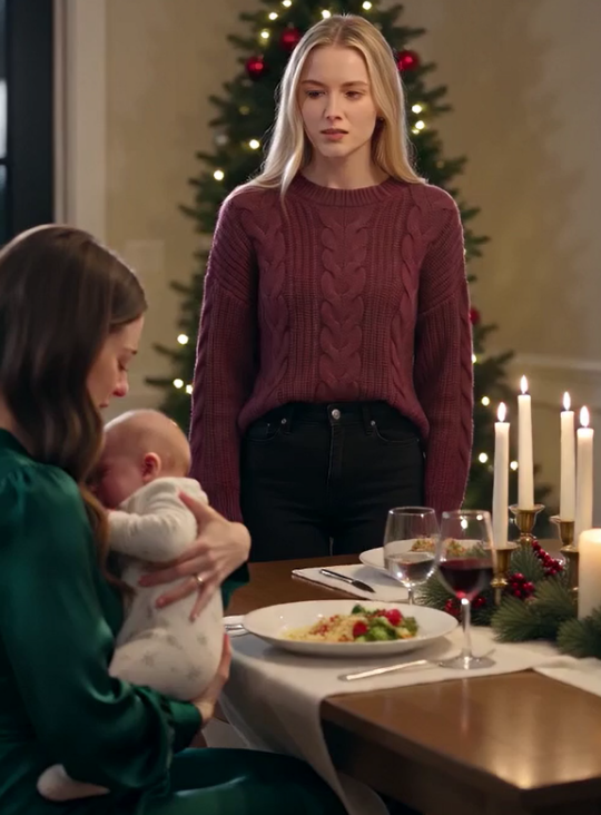 At .our family Christmas dinner, my sister slapped my six-month-old baby—