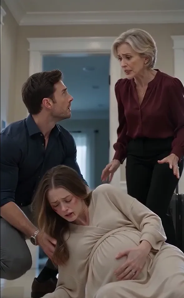 I CAME HOME EARLY AND FOUND MY SEVEN-MONTH-PREGNANT WIFE BLEEDING ON THE FLOOR—WITH MY MOTHER STILL GRIPPING HER HAIR