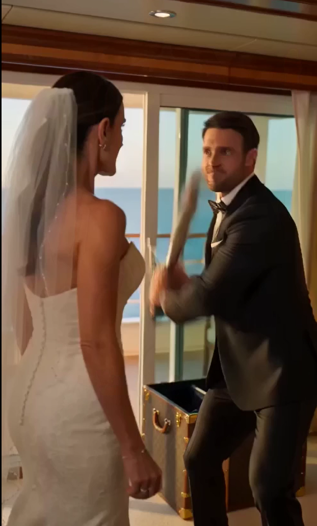 MY HUSBAND BROUGHT A BASEBALL BAT ON OUR HONEYMOON TO “TEACH ME MY PLACE”—HE FORGOT HIS NEW WIFE TRAINED MARINES TO FIGHT BACK