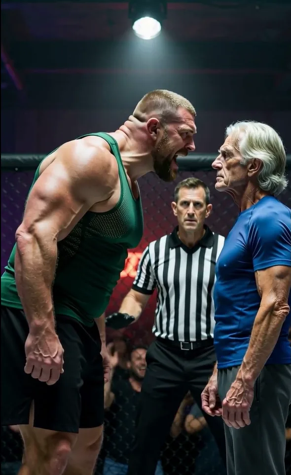 You Can’t Beat Me, Old Man!” He Laughed—Then the Crowd Learned Who the White-Haired Stranger Really Was