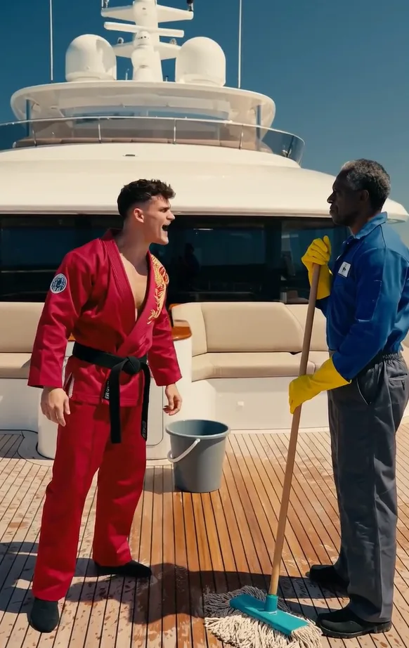 A Cocky Black Belt Picked the Old Janitor for an Easy Lesson—40 Seconds Later, He Was Begging Him to Stop