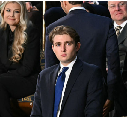 Just 30 minutes ago at the university, Barron Trump.... See moree