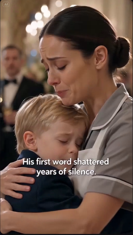 The Billionaire's Silent Son Spoke One Word to a Housekeeper—And an Entire Ballroom Froze in Disbelief