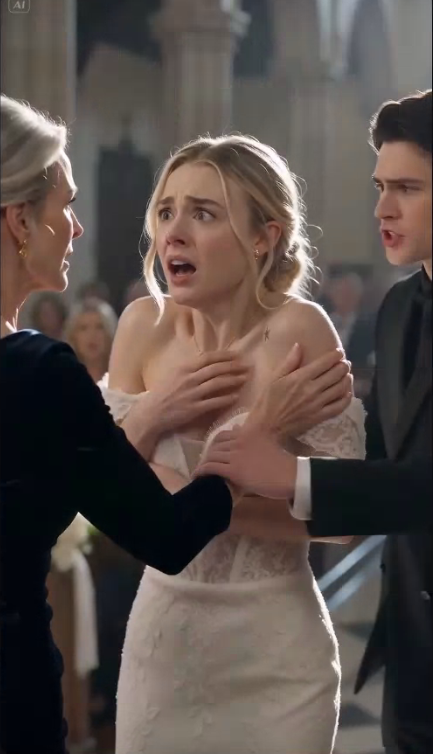“She ripped the bride’s dress… then saw the birthmark she lost twenty years ago.”