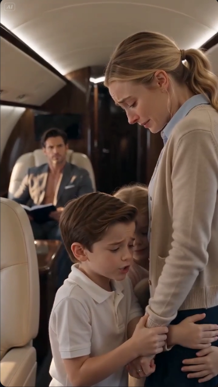 "The nanny boarded the wrong private jet… then the billionaire’s children begged him not to let her leave".