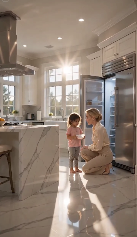 "She Told a Starving Three-Year-Old She Did Not Belong There Until the Billionaire’s Voice Froze the Whole Kitchen
