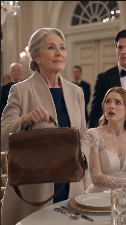 "😱 THE GROOM’S MOTHER HUMILIATED A POOR WOMAN AT THE WEDDING… THEN SHE OPENED A FOLDER THAT CHANGED EVERYTHING 💔