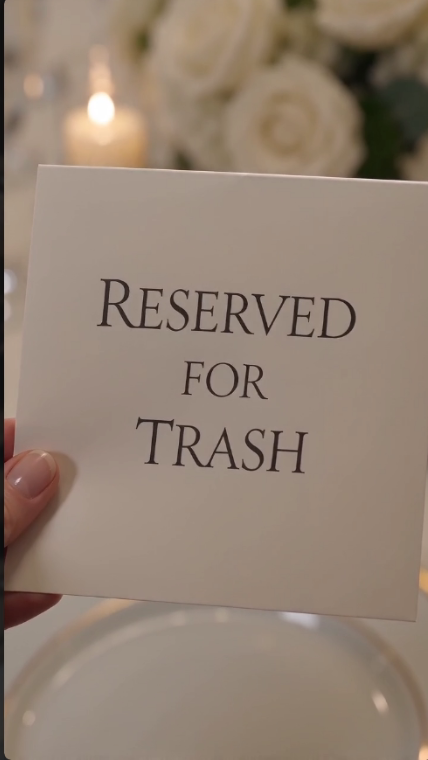 AT MY SISTER'S WEDDING, MY SON'S SEAT WAS LABELED "RESERVED FOR TRASH"—WE WALKED OUT IN SILENCE... DAYS LATER, THEY RECEIVED A SURPRISE THEY'LL NEVER FORGET