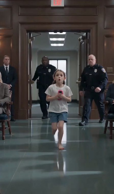 Cinematic Courtroom Twist — Little Girl Stops Verdict With Toy Phone Evidence