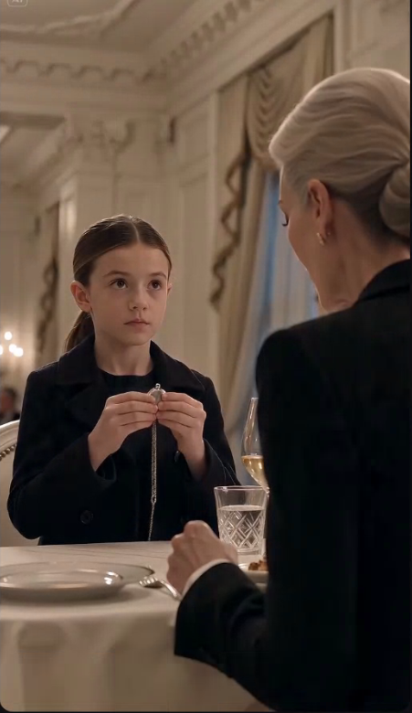 The little girl's voice cut through the room like a blade.