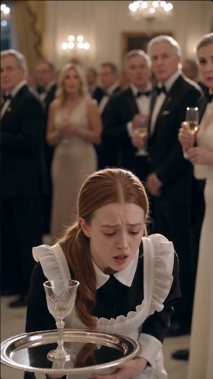 The Pregnant Maid Served Barefoot at a Billionaire's Gala… Until the Owner Called Her His Daughter