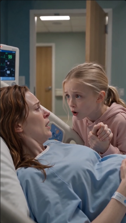 "Minutes after giving birth, my 8-year-old daughter leaned in close and whispered, “Mom… get under the bed. Now.”