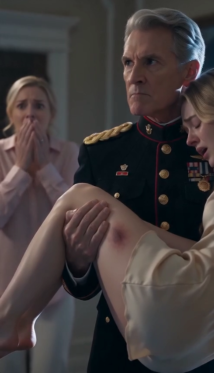 By the time Colonel Thomas Hale got one arm beneath his daughter’s knees, the young man in the doorway had already begun saying it was an accident.