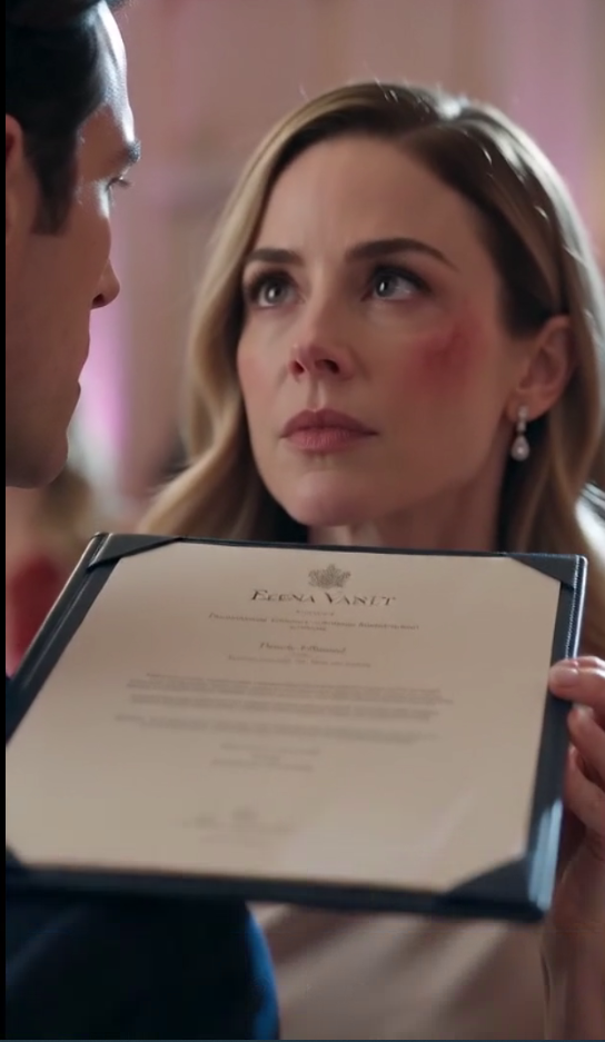 My husband slapped me for staining his mistress’s designer dress, screaming that I was nothing, but his face went ghost-white when I calmly handed him the legal papers showing I secretly owned his entire multi-million dollar company.
