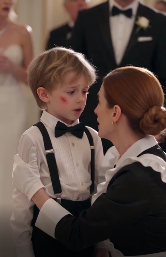 "The entire ballroom fell silent the moment a wealthy woman struck a young boy in front of hundreds of stunned guests. To her, he was just the maid’s son.n