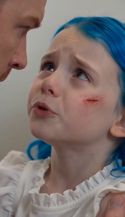 I found my 5-year-old daughter hiding in the laundry room with a handprint on her face after a family birthday party.
