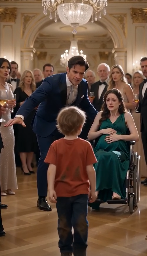 "Herr husband stepped in quickly when he saw a child approaching, asking the boy to give them space. He was just being protective because his pregnant wife was having a hard moment in her wheelchair and was crying.1