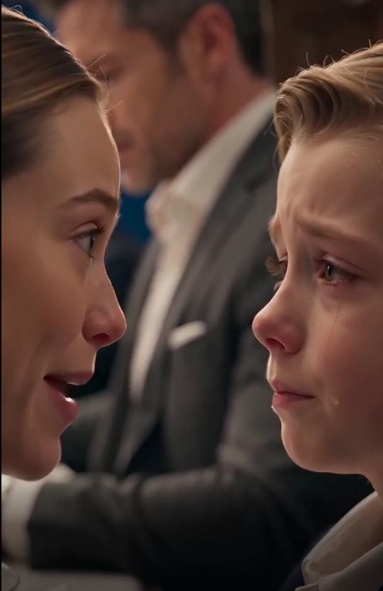 "The Billionaire Boss Paid a Waitress to Become His Son’s “Temporary Mom”—Until the Woman Who Looked Like His Dead Wife Used That Lie to Steal the Boy