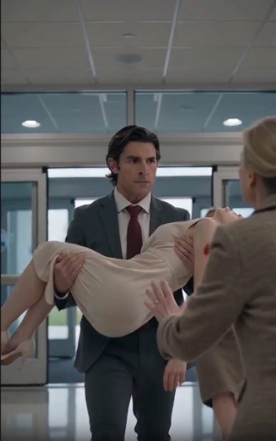 "Put her back in the car! The police will ask questions!"