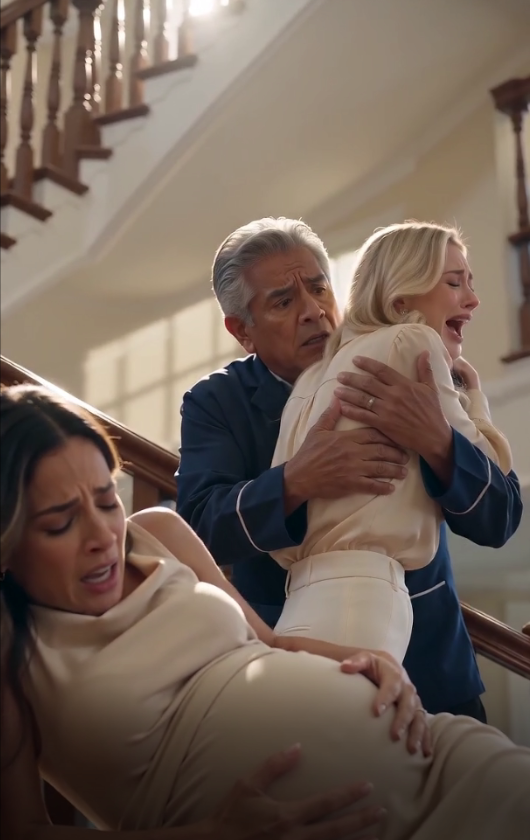 The Pregnant Woman Fell Down the Stairs… But She Was the One Who Set the Trap