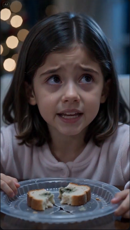 "The millionaire came home for Christmas and found his little daughters eating moldy bread while his new wife danced downstairs covered in diamonds.1